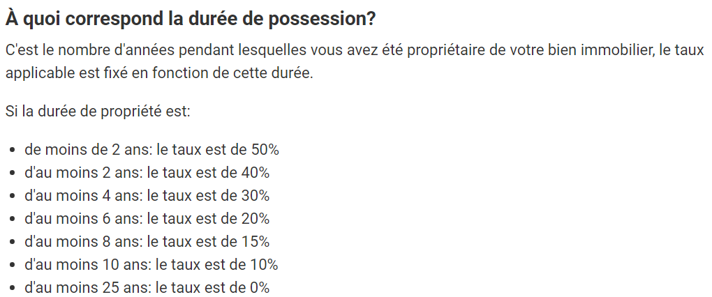 impot gain immobilier geneve