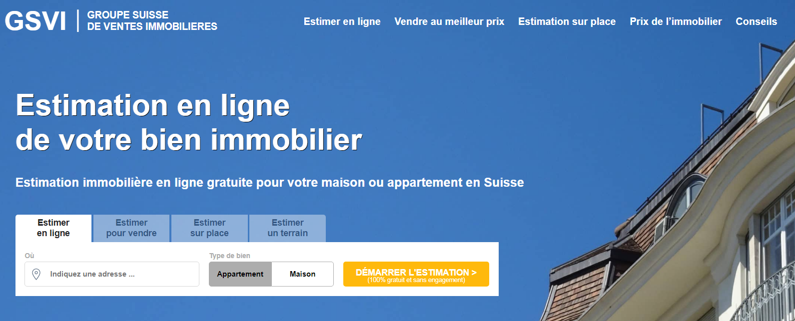 estimation immobiliere prix appartement suisse