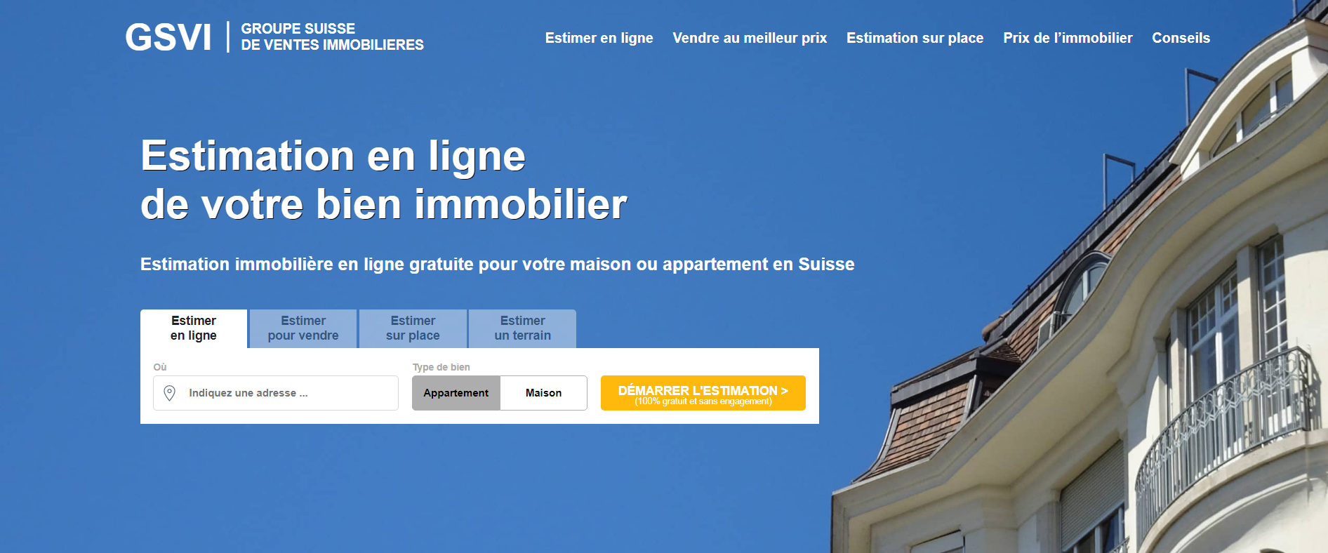 avis de valeur immobilier gratuit suisse